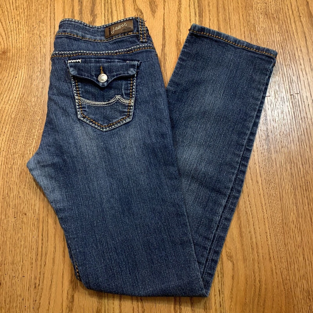 I Jeans By‎ Buffalo 23(6)/33 Blue Jeans Colorful Stitching Embroidery